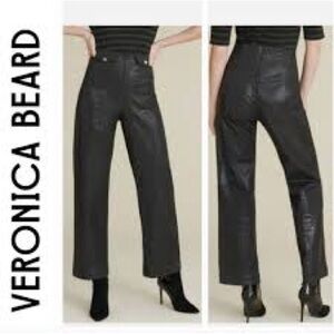 Veronica Beard Sleek Black Wide-Leg Trousers